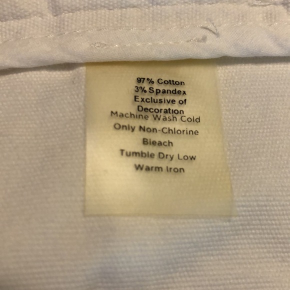 TALBOTS sz 4 Petite Crop Cotton Spandex Side-Zip Button detail Nautical $109 NEW - Picture 13 of 16